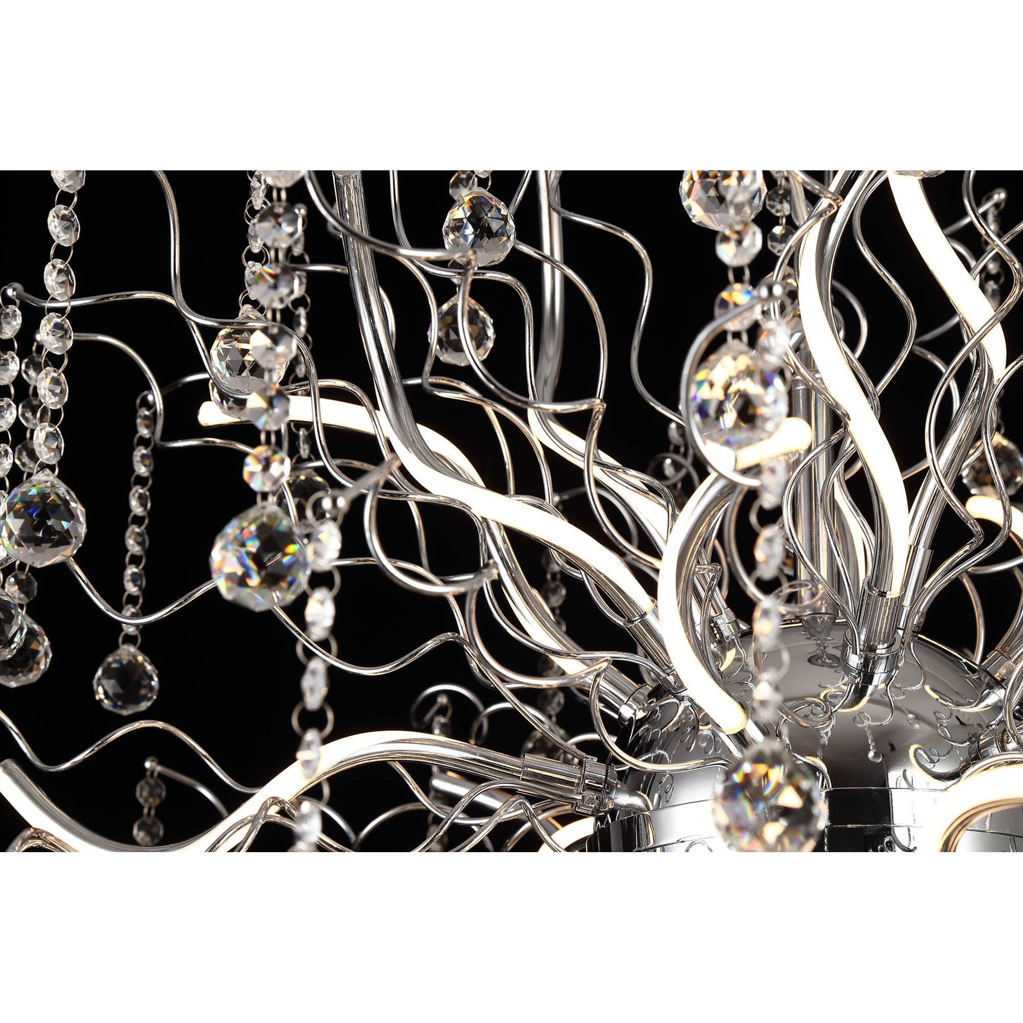 NL81299 Jaxal Dimmable Pendant 30 Light LED Polished Chrome