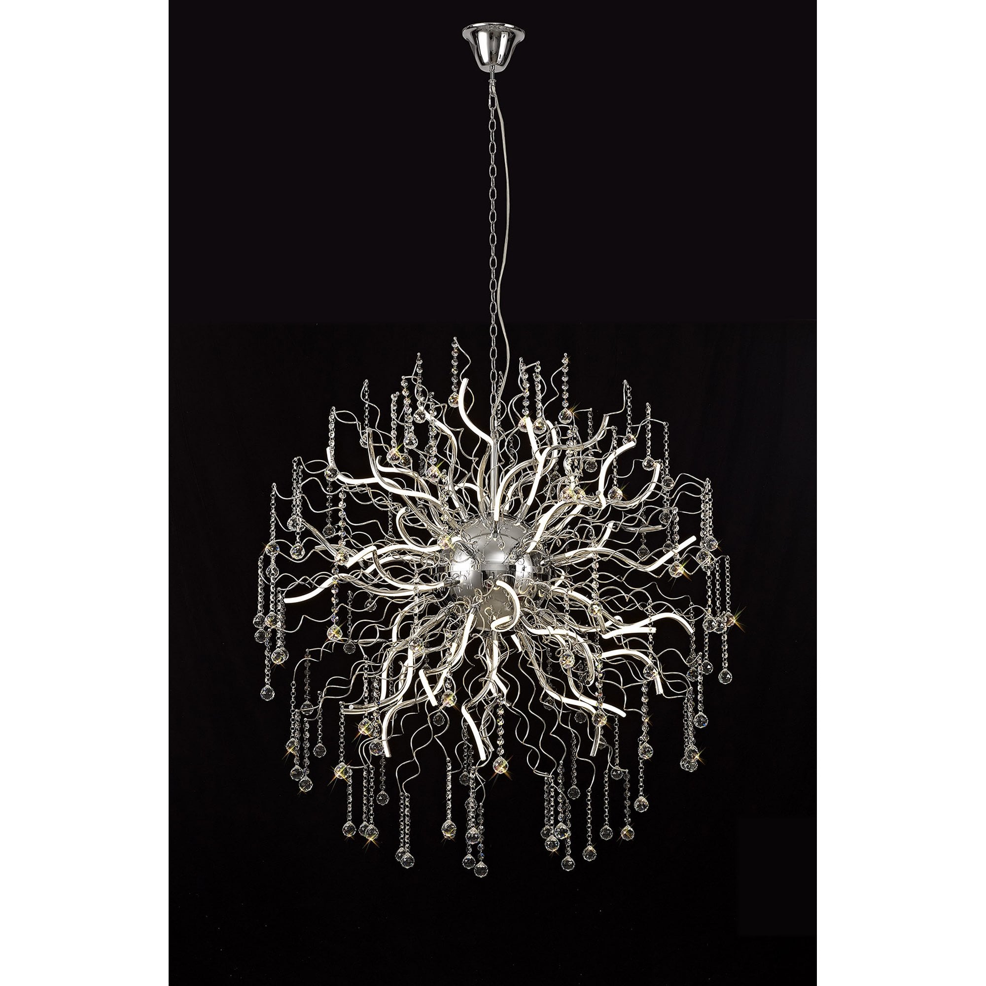 NL81309 Jaxal Dimmable Pendant 40 Light LED Polished Chrome