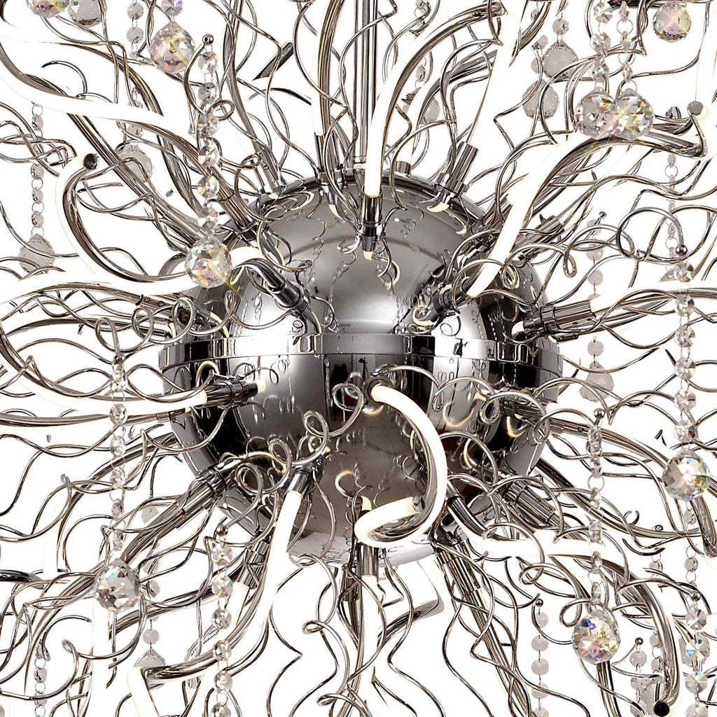 NL81309 Jaxal Dimmable Pendant 40 Light LED Polished Chrome