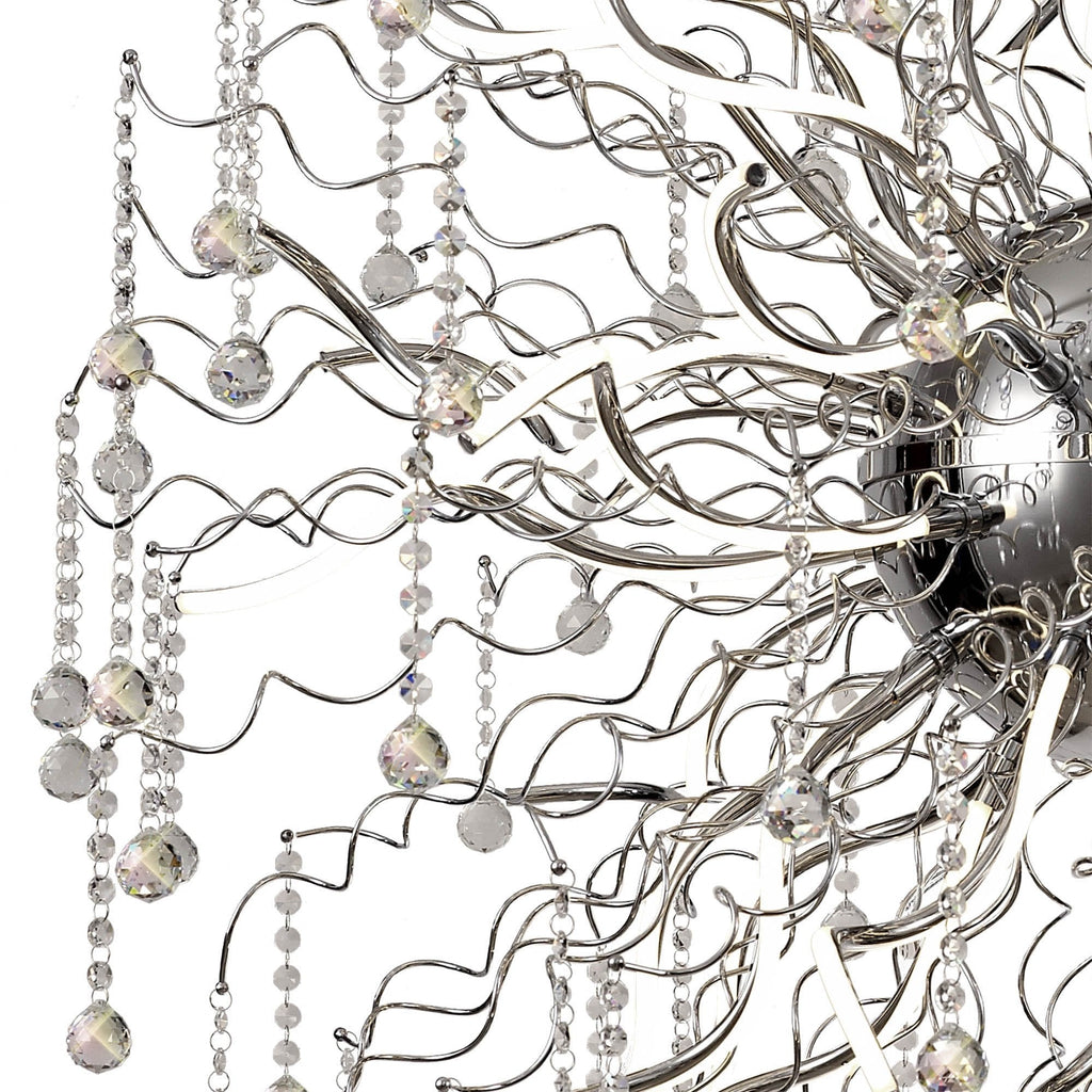 NL81309 Jaxal Dimmable Pendant 40 Light LED Polished Chrome