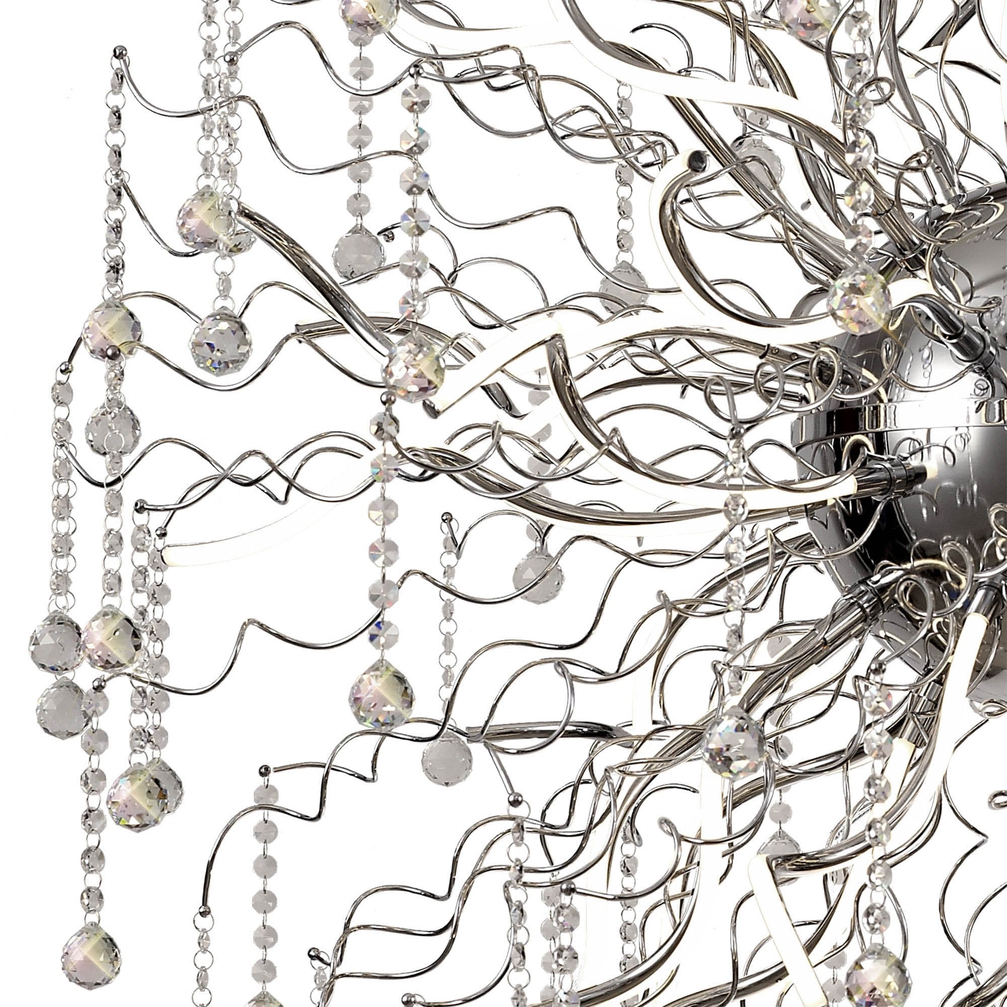 NL81309 Jaxal Dimmable Pendant 40 Light LED Polished Chrome