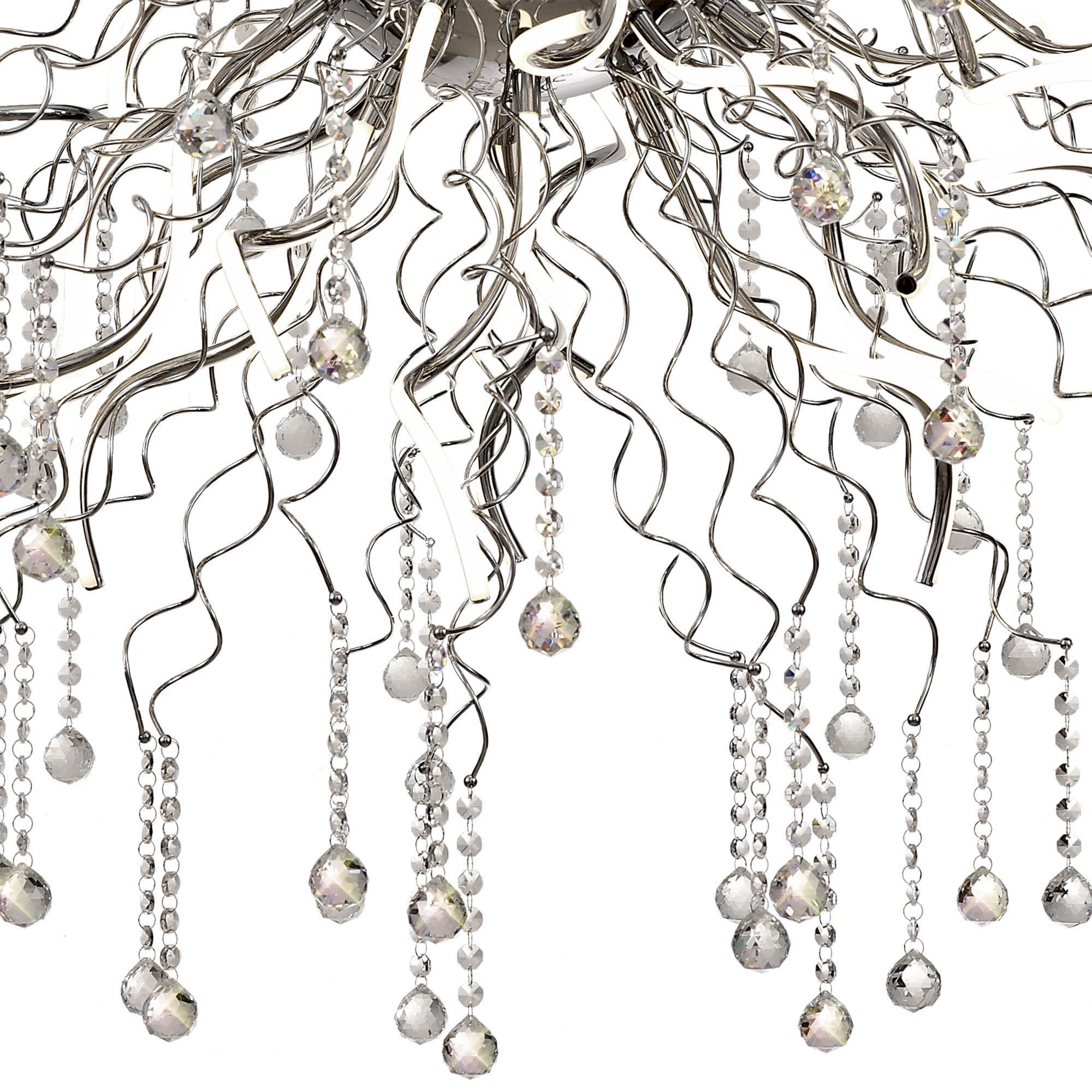 NL81309 Jaxal Dimmable Pendant 40 Light LED Polished Chrome