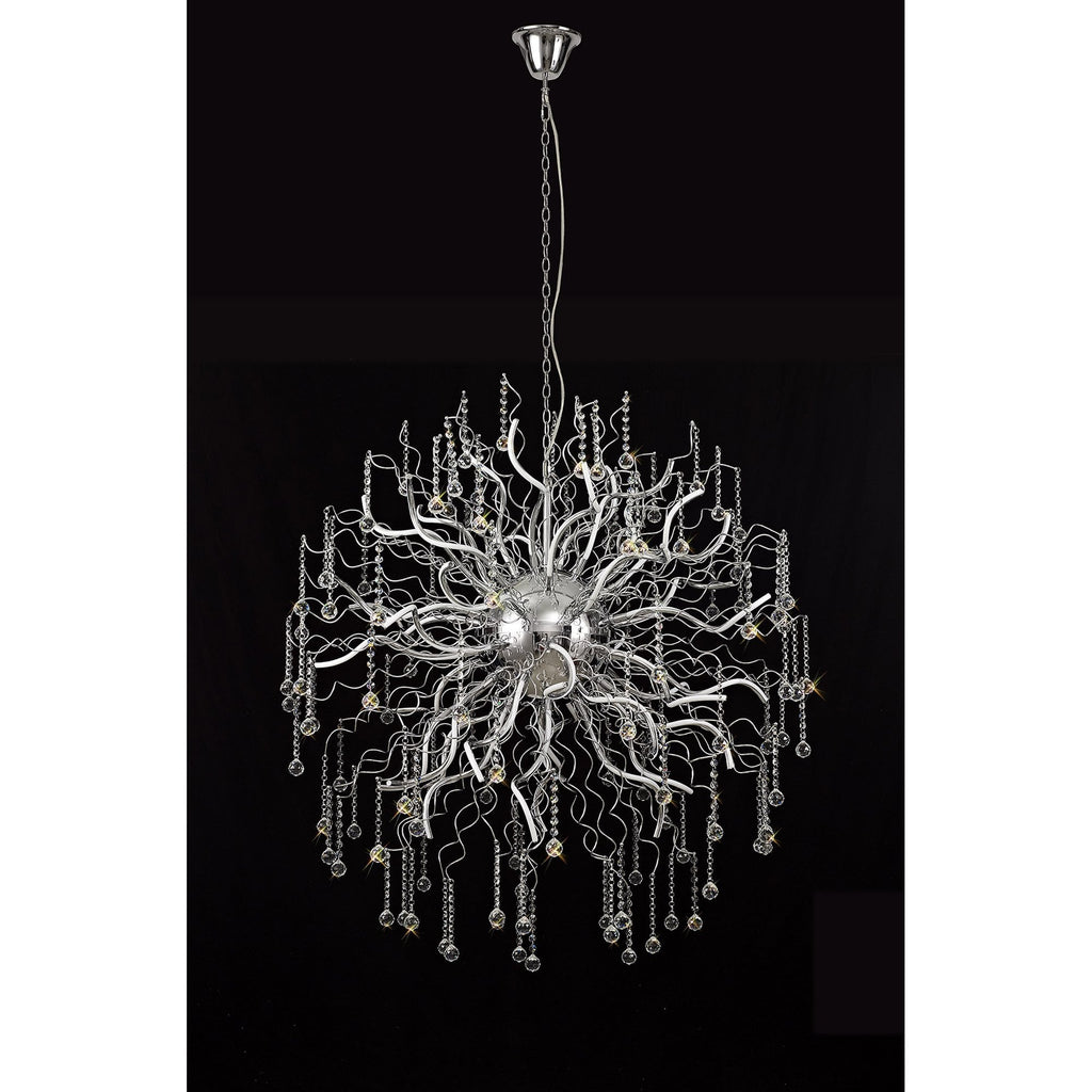 NL81309 Jaxal Dimmable Pendant 40 Light LED Polished Chrome