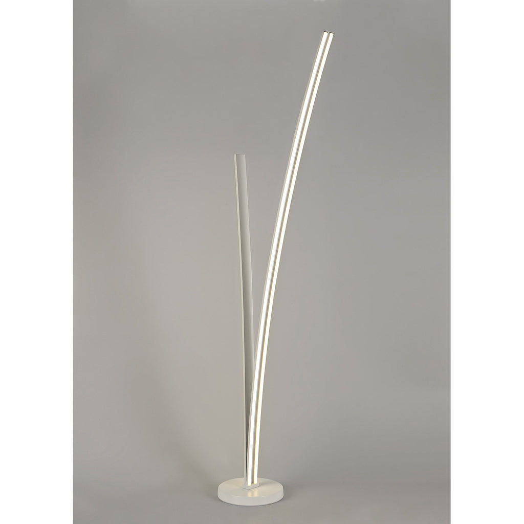 NL74309 Josh 2 Light Floor Lamp Dimmable LED White