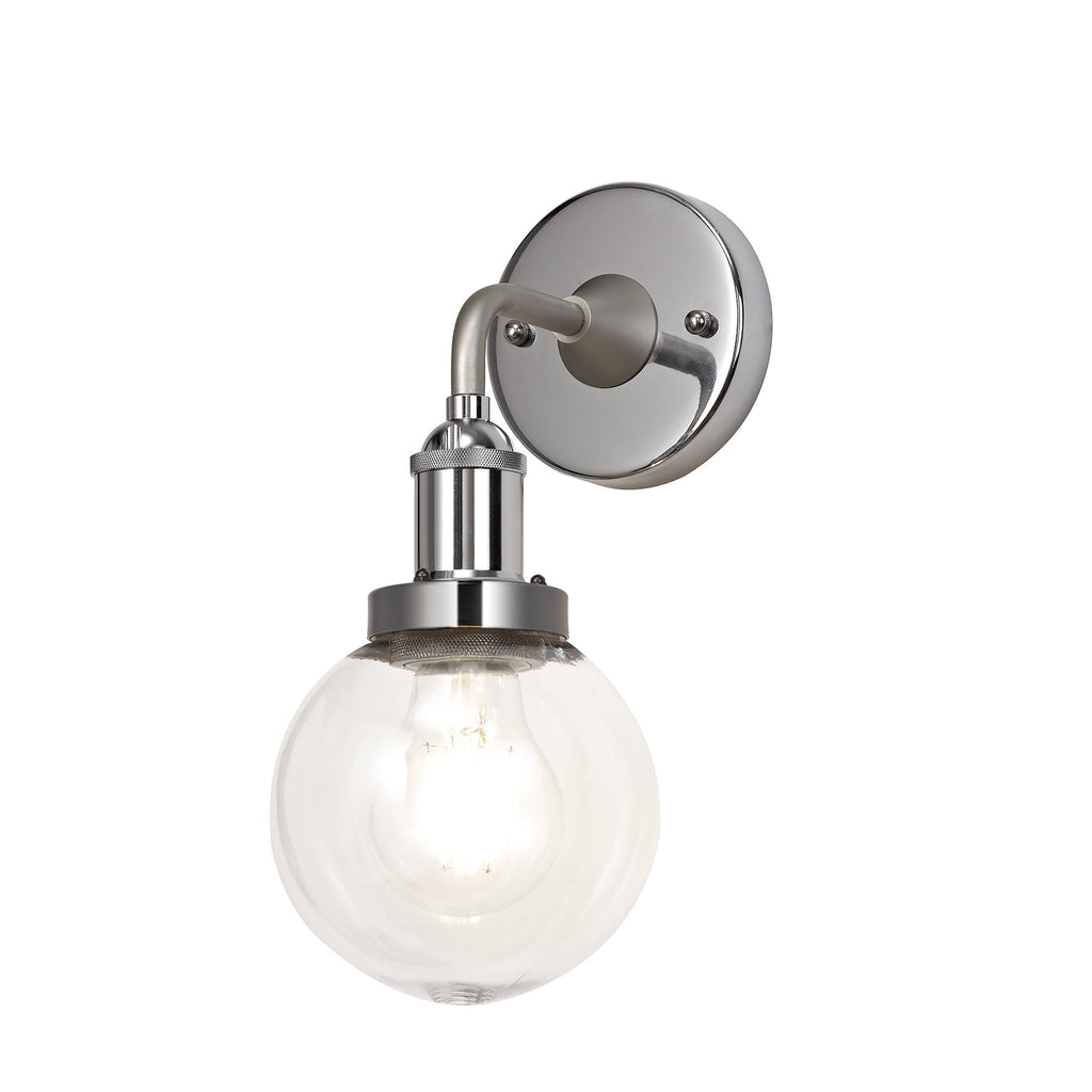 NL78529 Julia Outdoor Wall Lamp 1 Light Titanium Silver/Polished Chrome