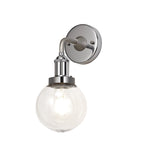 NL78529 Julia Outdoor Wall Lamp 1 Light Titanium Silver/Polished Chrome