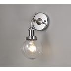 NL78529 Julia Outdoor Wall Lamp 1 Light Titanium Silver/Polished Chrome