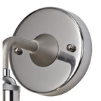 NL78529 Julia Outdoor Wall Lamp 1 Light Titanium Silver/Polished Chrome