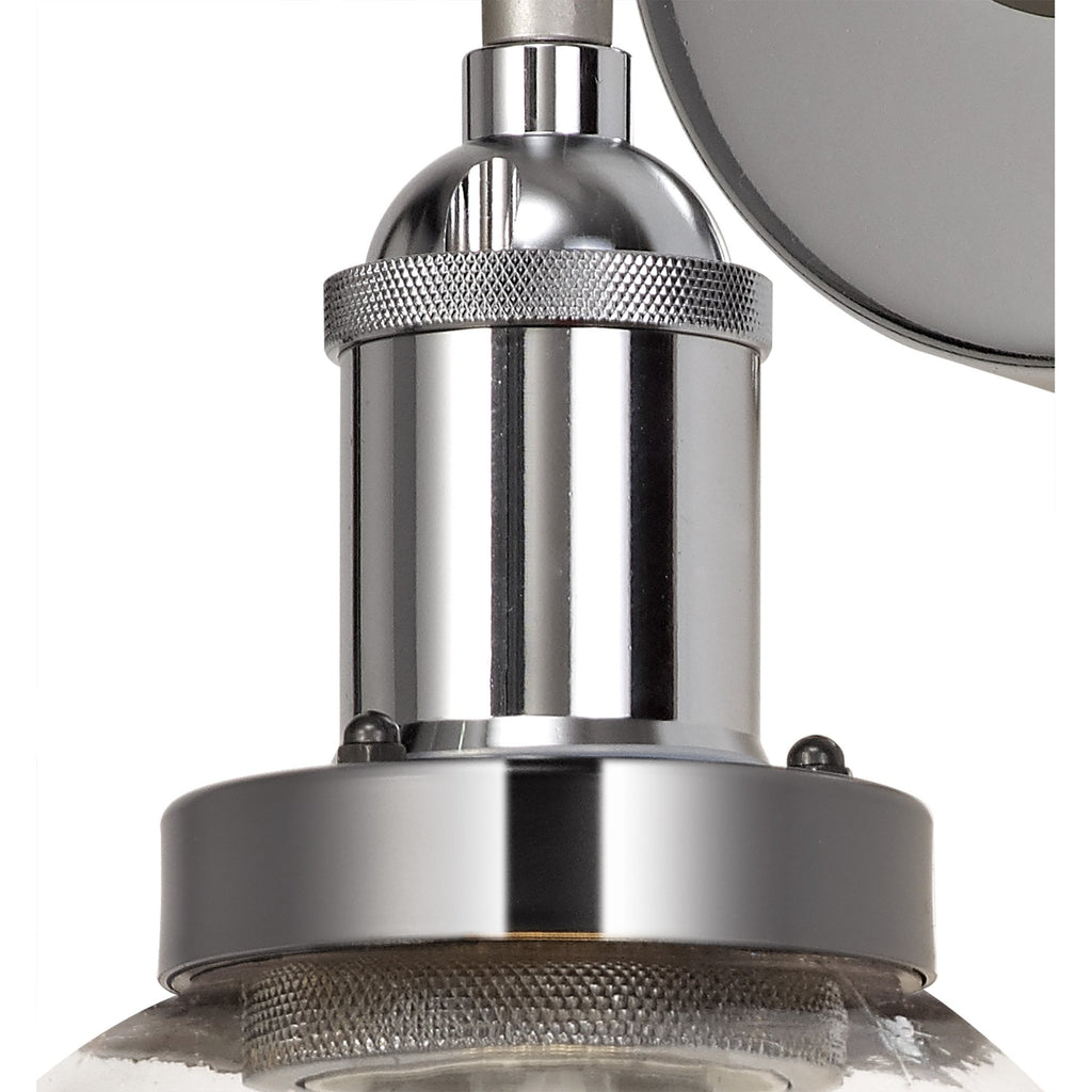 NL78529 Julia Outdoor Wall Lamp 1 Light Titanium Silver/Polished Chrome