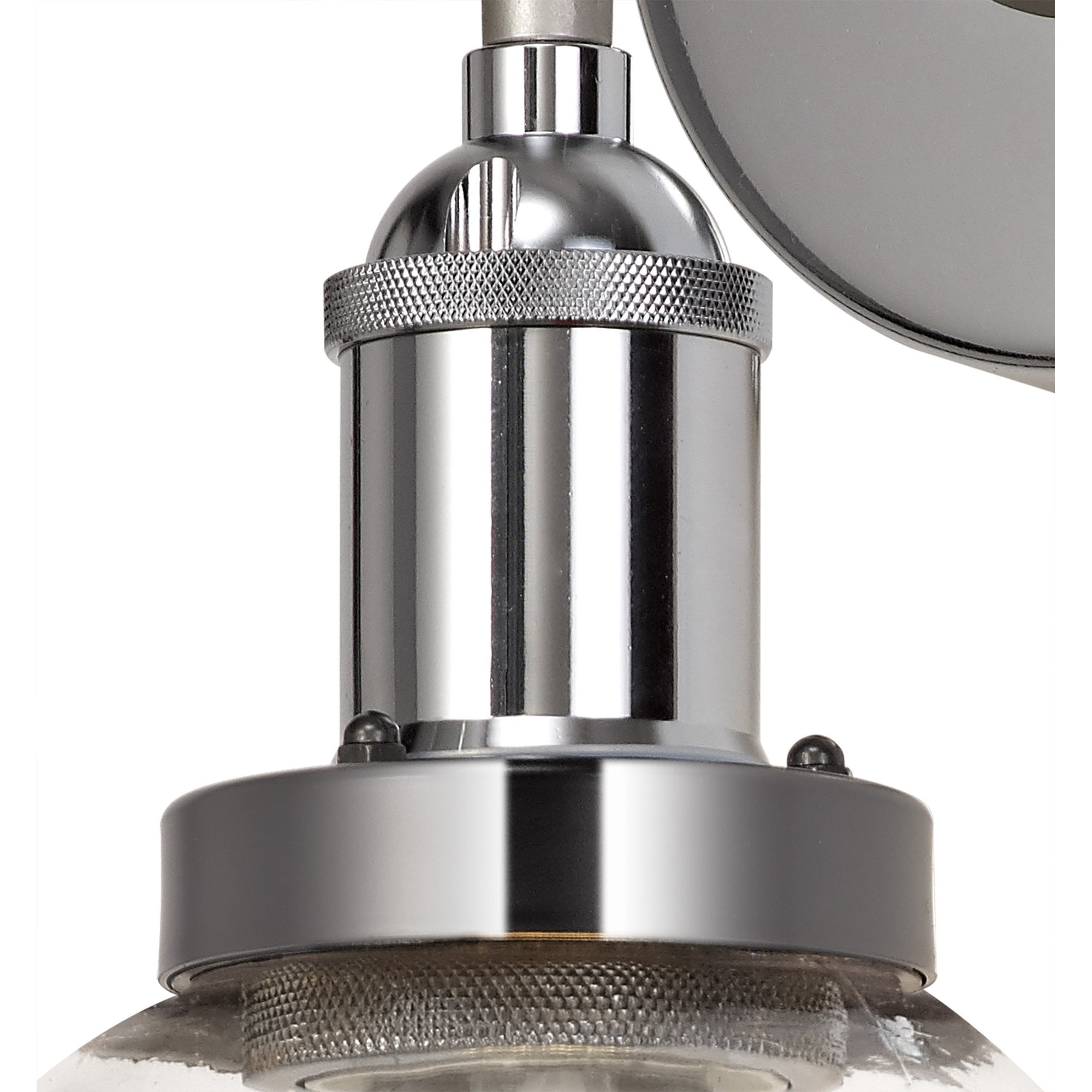 NL78529 Julia Outdoor Wall Lamp 1 Light Titanium Silver/Polished Chrome