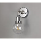 NL78529 Julia Outdoor Wall Lamp 1 Light Titanium Silver/Polished Chrome