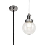 NL78539 Julia Outdoor Pendant 1 Light Titanium Silver/Polished Chrome