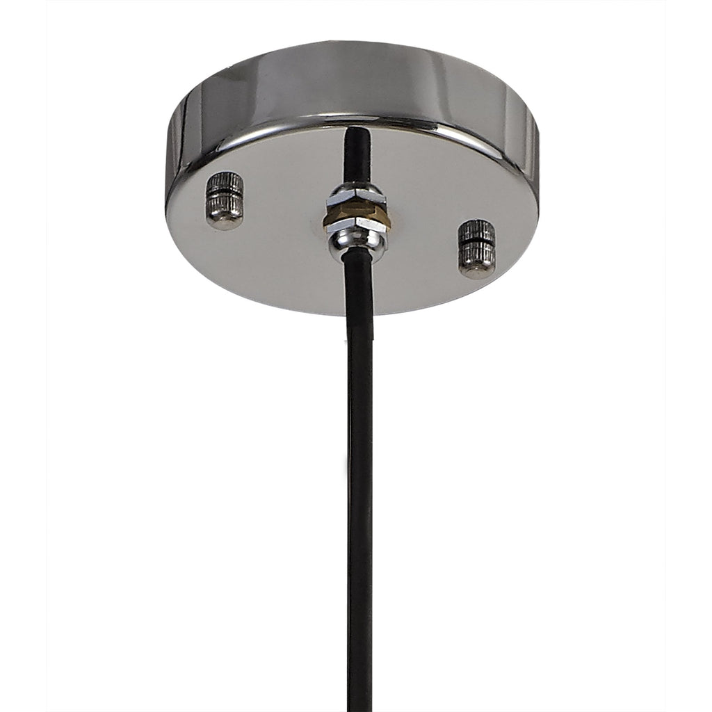NL78539 Julia Outdoor Pendant 1 Light Titanium Silver/Polished Chrome