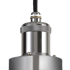 NL78539 Julia Outdoor Pendant 1 Light Titanium Silver/Polished Chrome