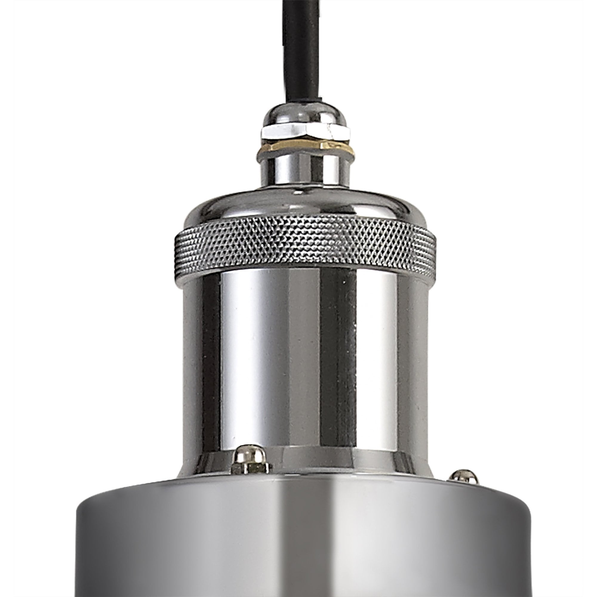 Julia Outdoor Pendant 1 Light Titanium Silver/Polished Chrome