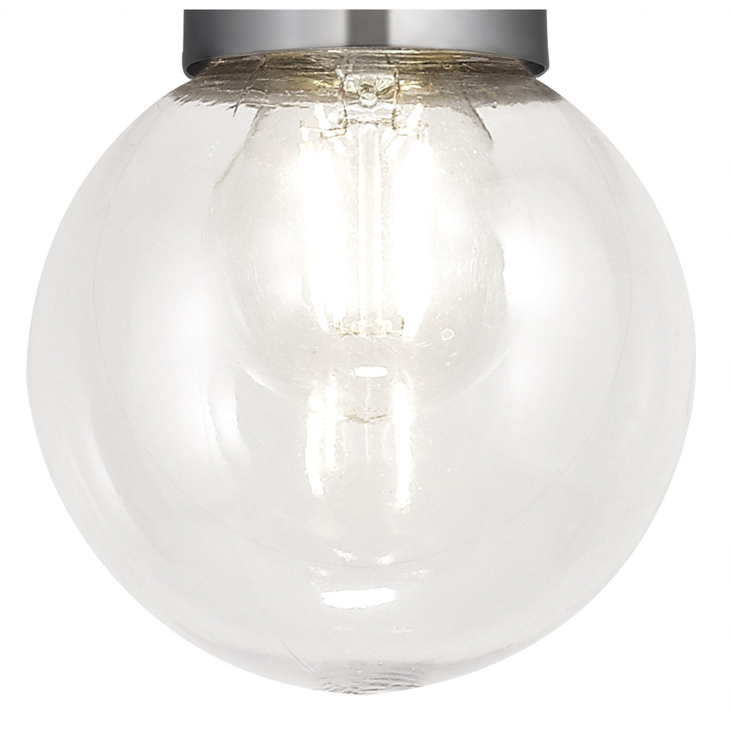NL78539 Julia Outdoor Pendant 1 Light Titanium Silver/Polished Chrome