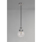 NL78539 Julia Outdoor Pendant 1 Light Titanium Silver/Polished Chrome