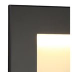 NL78289 Katie Outdoor Recessed Rectangle Wall Lamp LED Black