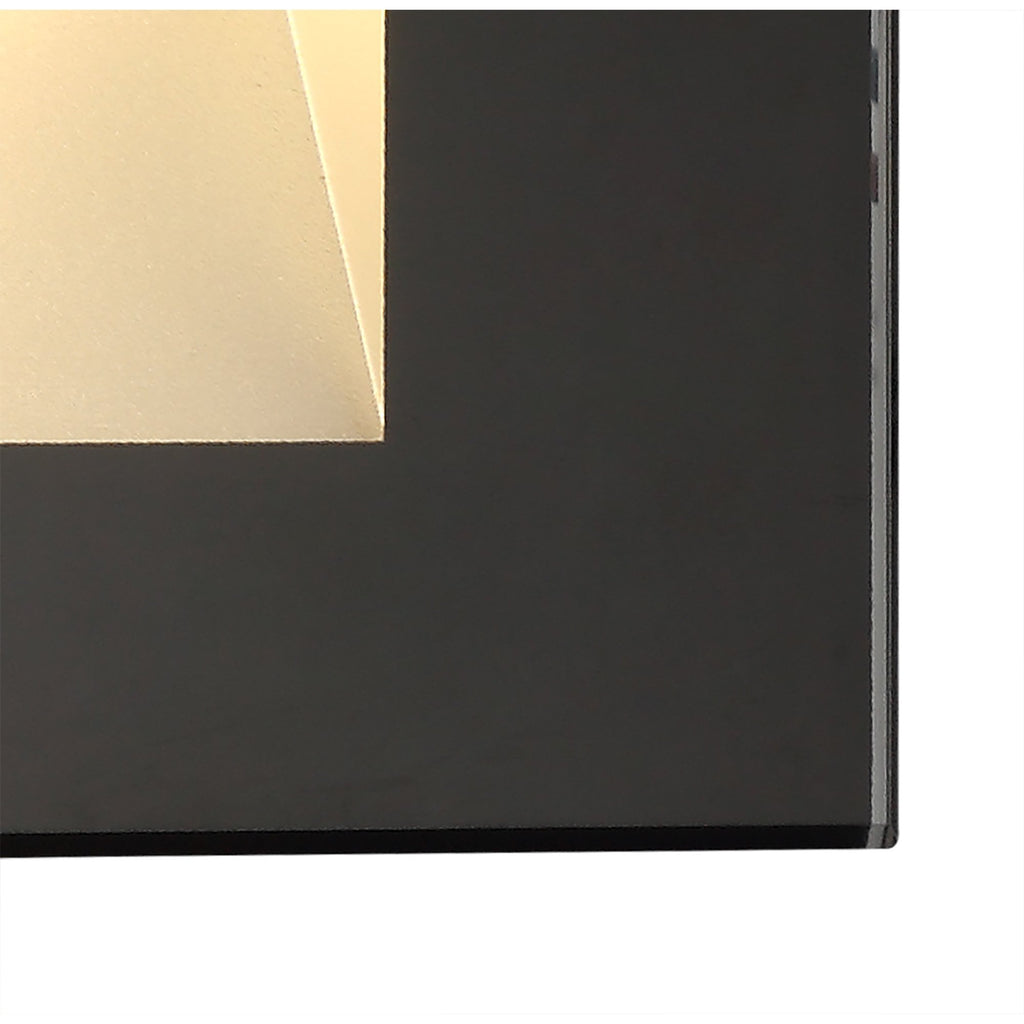 NL78289 Katie Outdoor Recessed Rectangle Wall Lamp LED Black