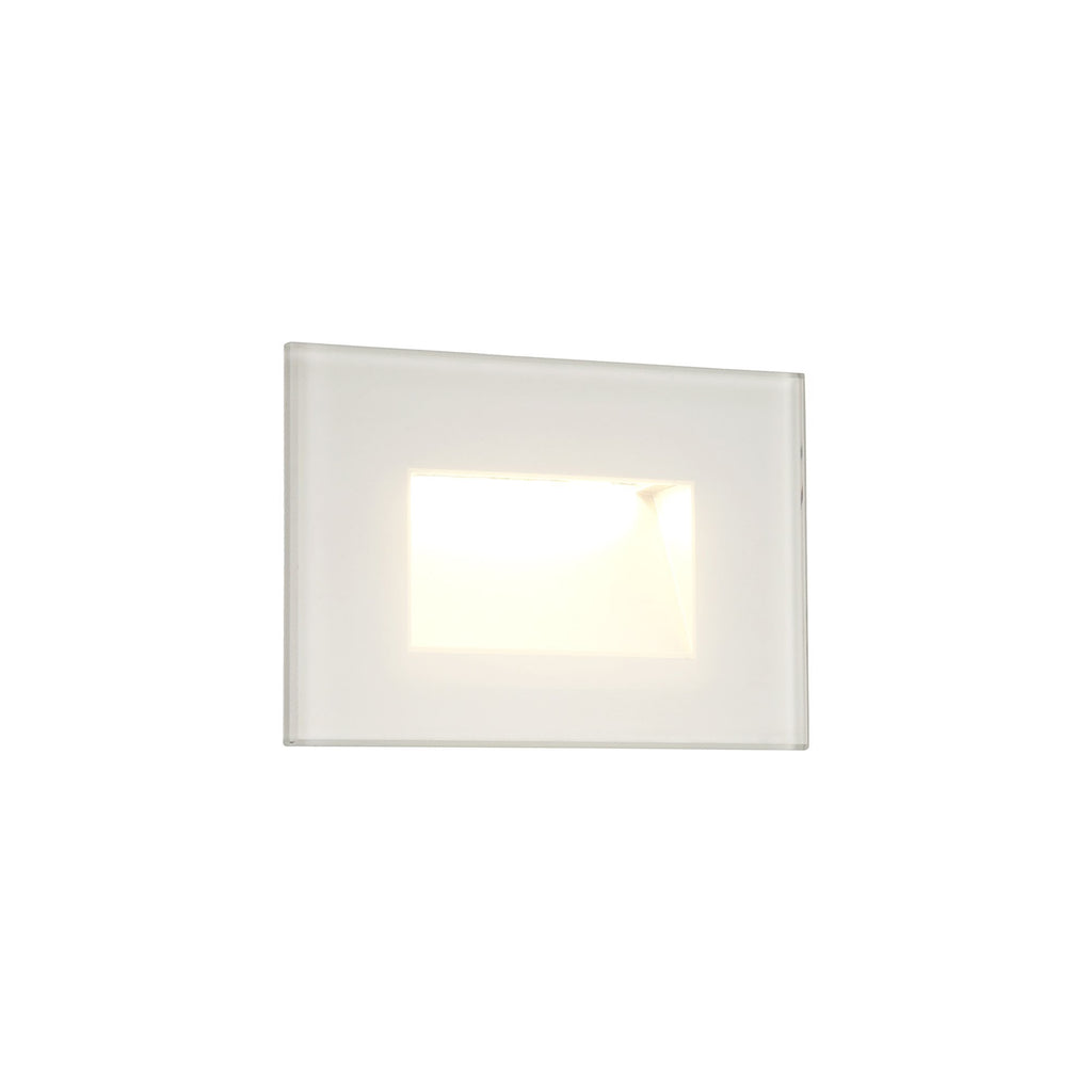NL78299 Katie Outdoor Recessed Rectangle Wall Lamp LED White