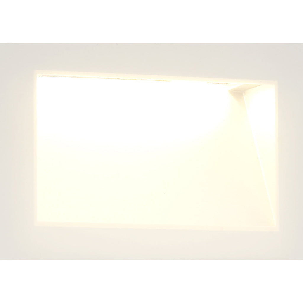 NL78299 Katie Outdoor Recessed Rectangle Wall Lamp LED White