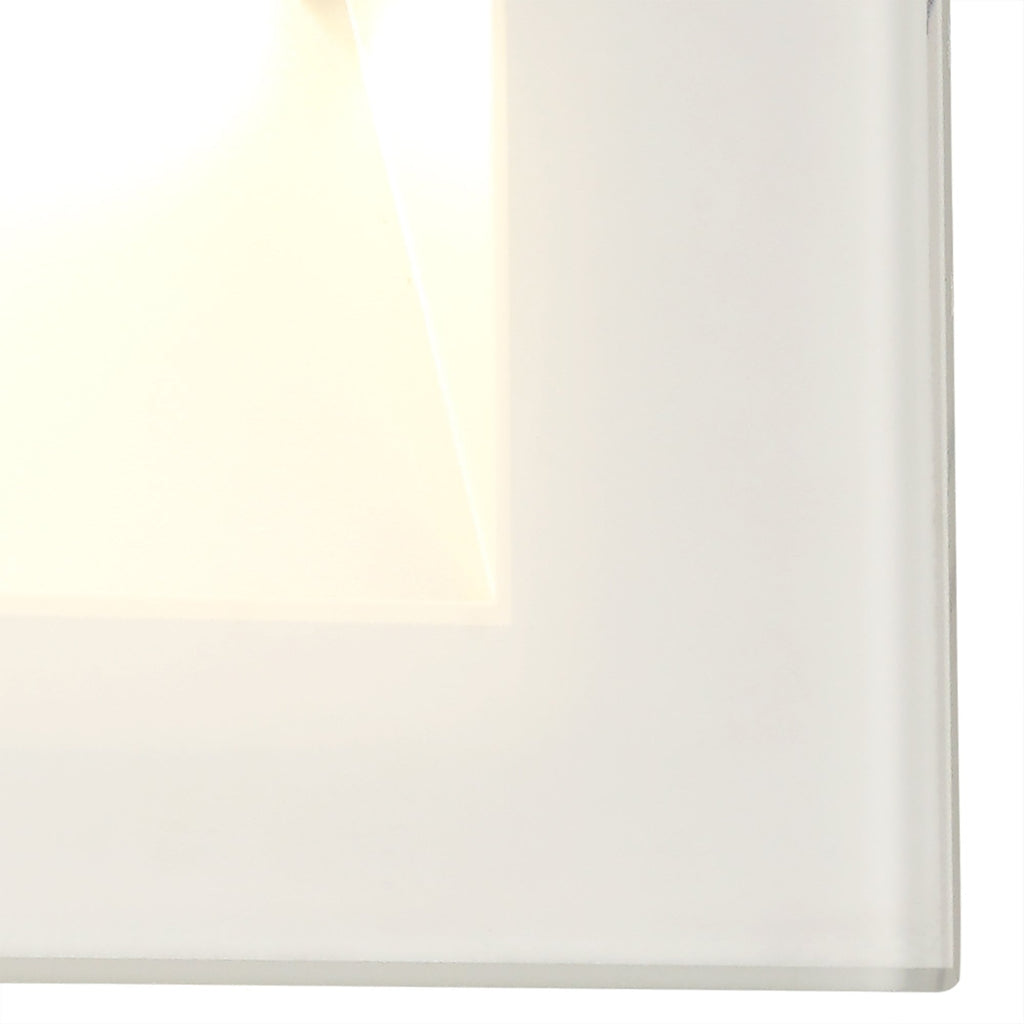 NL78299 Katie Outdoor Recessed Rectangle Wall Lamp LED White