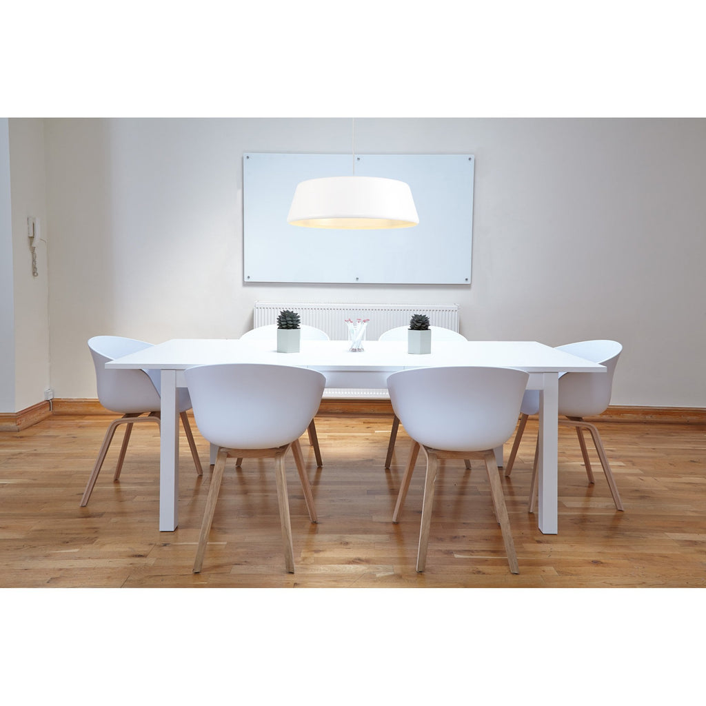 NL75979 Kedra Single Large Pendant 1 Light Adjustable Gloss Black/Gloss White