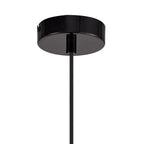 NL75979 Kedra Single Large Pendant 1 Light Adjustable Gloss Black/Gloss White