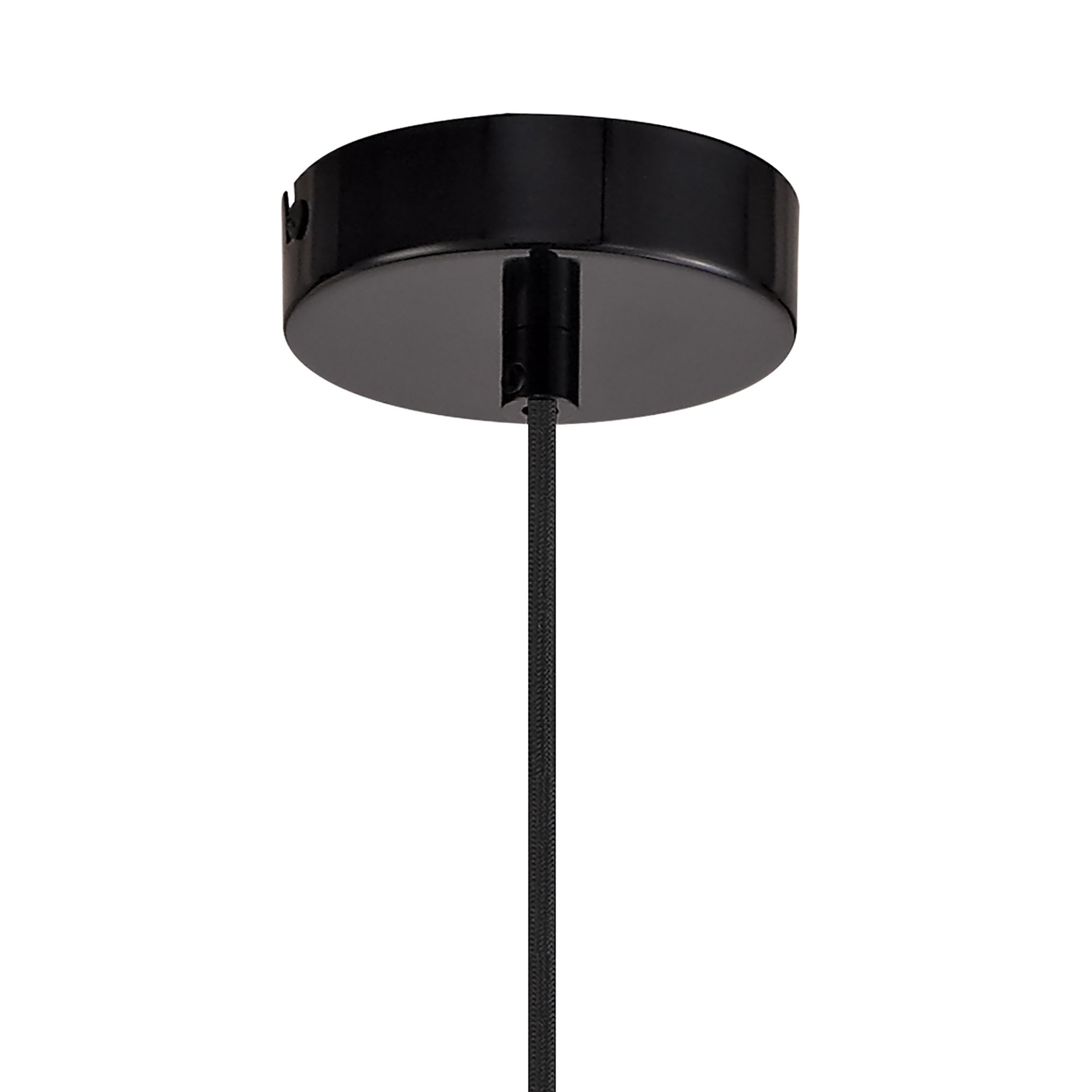 NL75979 Kedra Single Large Pendant 1 Light Adjustable Gloss Black/Gloss White