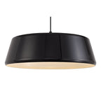 NL75979 Kedra Single Large Pendant 1 Light Adjustable Gloss Black/Gloss White