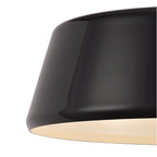 NL75979 Kedra Single Large Pendant 1 Light Adjustable Gloss Black/Gloss White