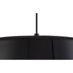 NL75979 Kedra Single Large Pendant 1 Light Adjustable Gloss Black/Gloss White