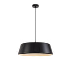 NL75979 Kedra Single Large Pendant 1 Light Adjustable Gloss Black/Gloss White