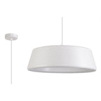 NL75989 Kedra Single Large Pendant 1 Light Adjustable Gloss White/Gloss White