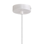 NL75989 Kedra Single Large Pendant 1 Light Adjustable Gloss White/Gloss White
