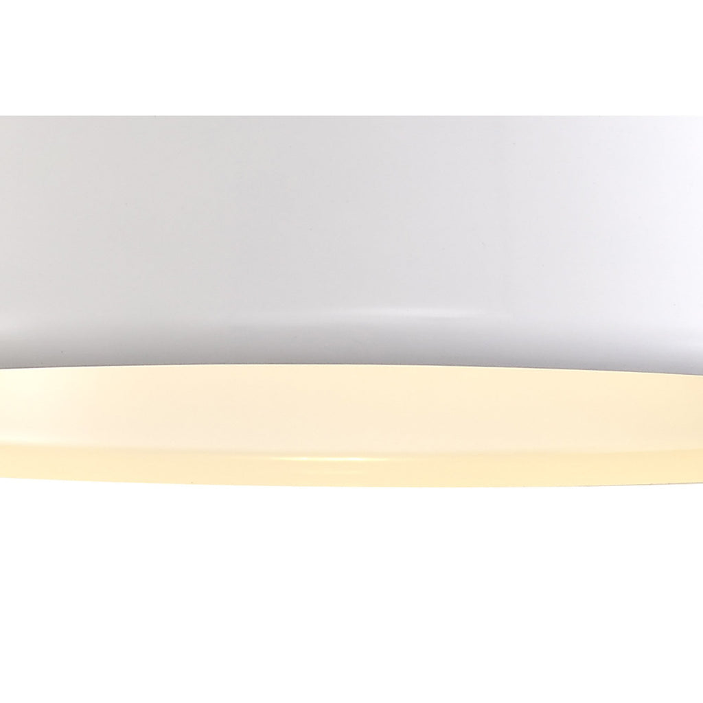 NL75989 Kedra Single Large Pendant 1 Light Adjustable Gloss White/Gloss White