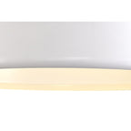 NL75989 Kedra Single Large Pendant 1 Light Adjustable Gloss White/Gloss White