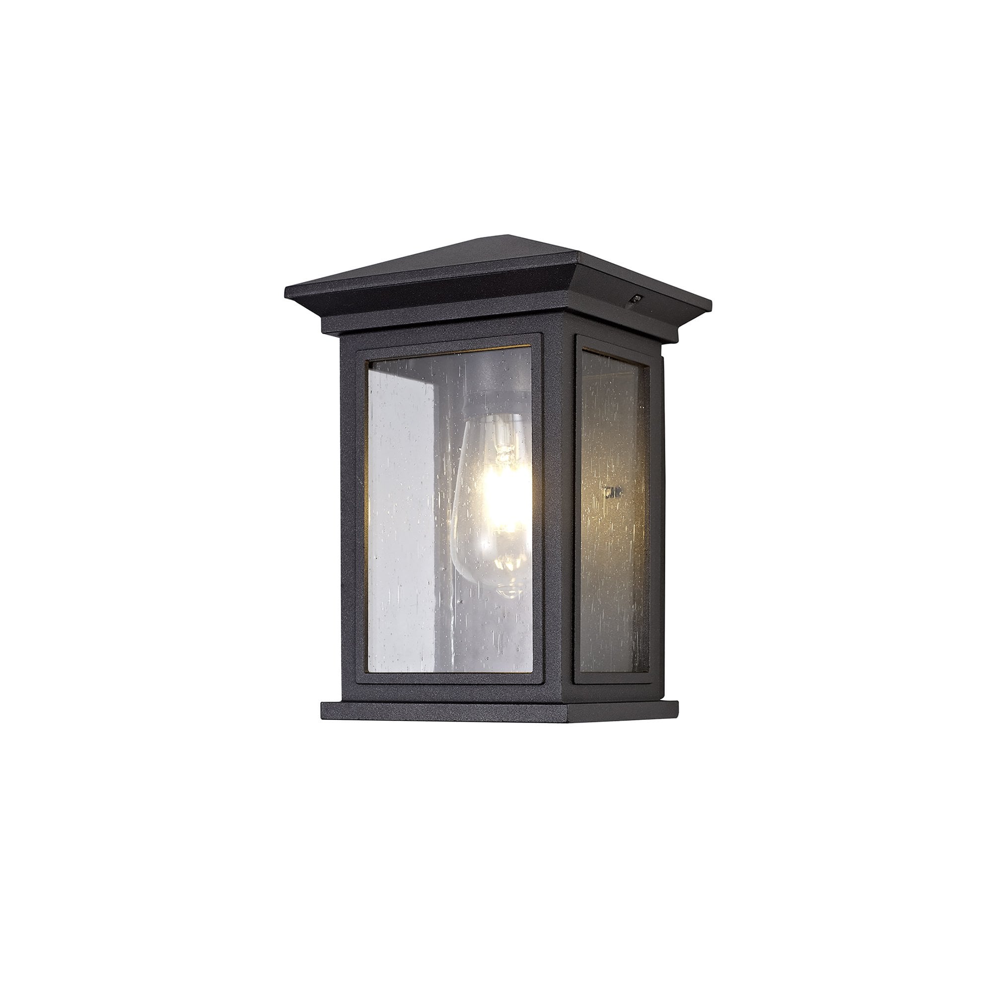 Kemel Outdoor Flush Wall  Lamp 1 Light Anthracite/Clear Seeded Glass