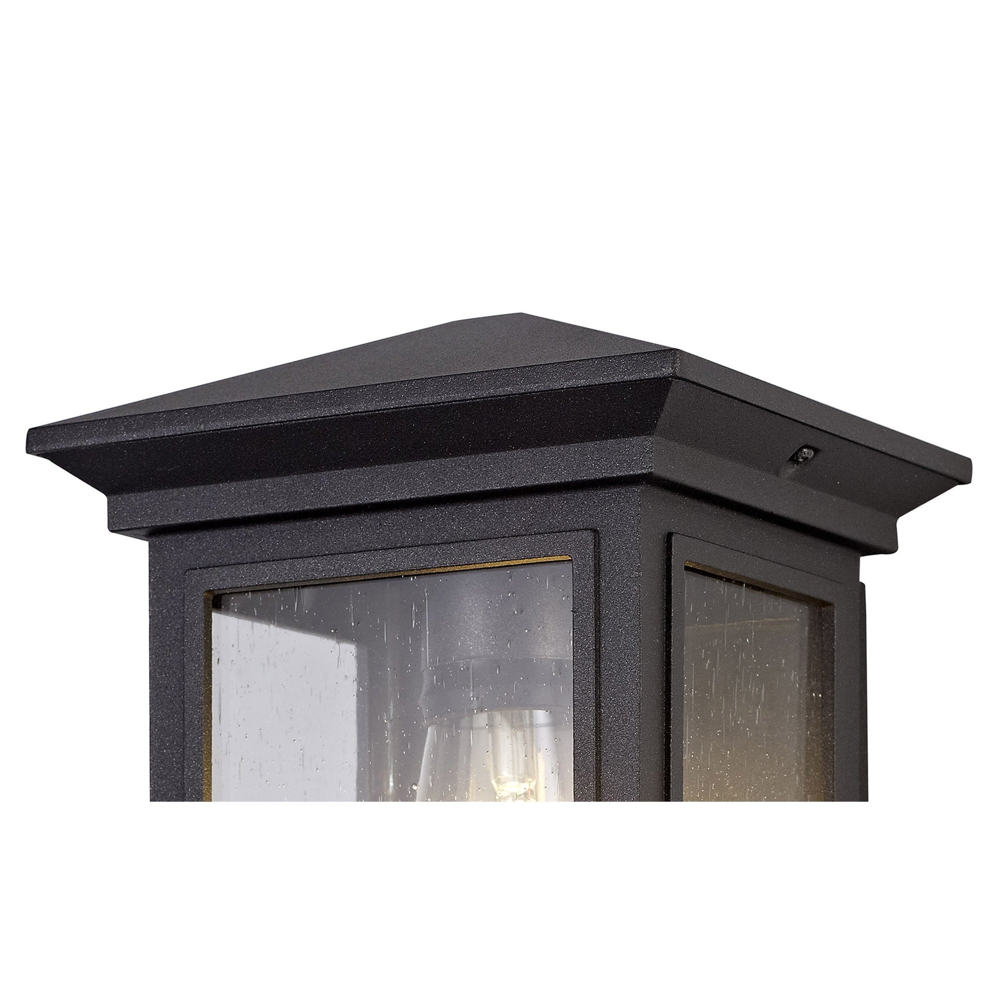 Kemel Outdoor Flush Wall  Lamp 1 Light Anthracite/Clear Seeded Glass