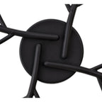 NL71779 Kingly 12 Light Semi-Flush LED Black/Antique Brass