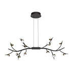 NL71799 Kingly 16 Light Linear Pendant LED Black/Antique Brass