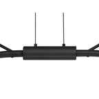 NL71799 Kingly 16 Light Linear Pendant LED Black/Antique Brass