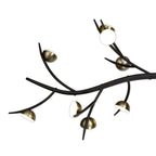 NL71799 Kingly 16 Light Linear Pendant LED Black/Antique Brass