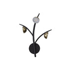 NL71819 Kingly 3 Light Wall Lamp LED Black/Antique Brass
