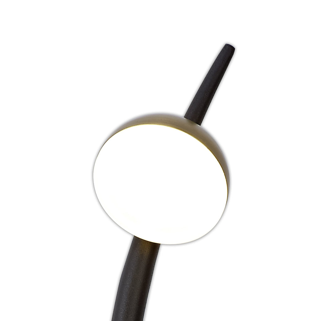 NL71819 Kingly 3 Light Wall Lamp LED Black/Antique Brass