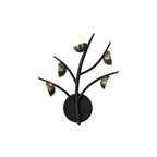 NL71829 Kingly 5 Light Wall Lamp LED Black/Antique Brass