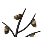 NL71829 Kingly 5 Light Wall Lamp LED Black/Antique Brass