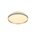 NL77619 Kingsley Bathroom Ceiling  Light 39cm LED Dimmable Silver/White Acrylic
