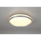 NL77619 Kingsley Bathroom Ceiling  Light 39cm LED Dimmable Silver/White Acrylic