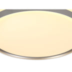 NL77619 Kingsley Bathroom Ceiling  Light 39cm LED Dimmable Silver/White Acrylic